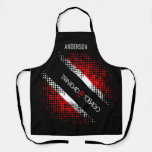 Trinidad and Tobago Dot Pattern Flag with Name TOP Apron