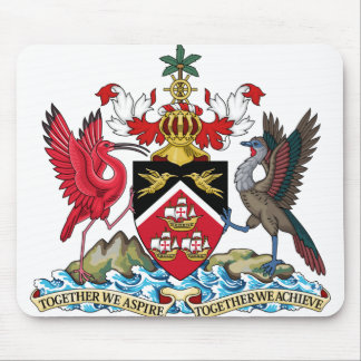trinidad and tobago emblem mouse pad