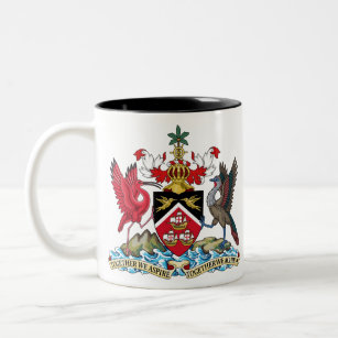 trinidad and tobago emblem Two-Tone coffee mug