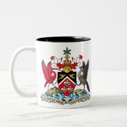 trinidad and tobago emblem Two_Tone coffee mug