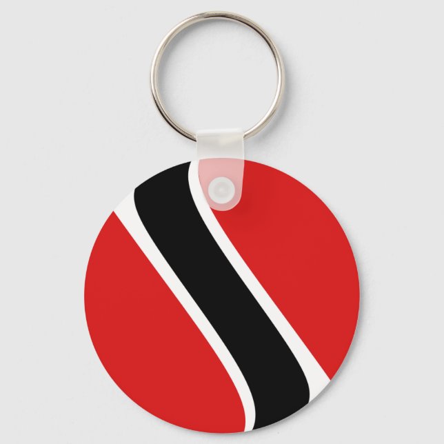 Trinidad and Tobago Fisheye Flag Keychain (Front)