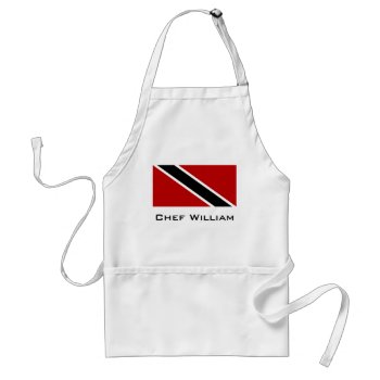 Trinidad And Tobago Flag Adult Apron by HappyPlanetShop at Zazzle