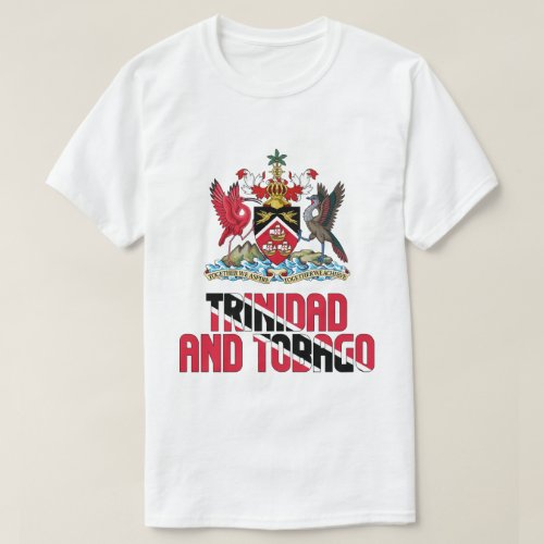 Trinidad and Tobago Flag and Coat Of Arms T_Shirt