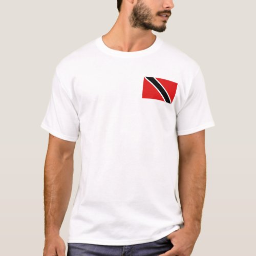 Trinidad and Tobago Flag and Map T_Shirt