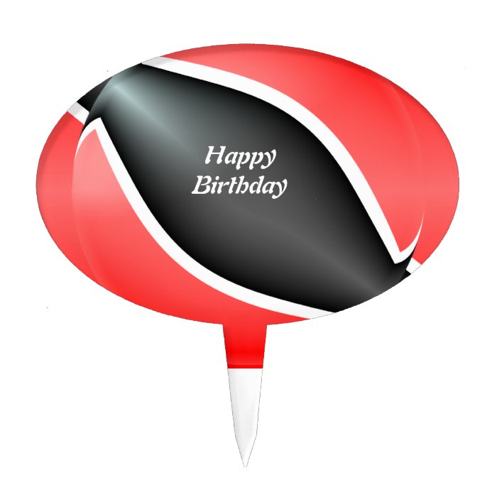 Trinidad And Tobago Flag Birthday Cake Pick