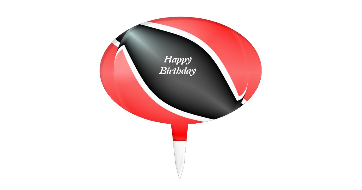 Trinidad And Tobago Flag Birthday Cake Topper Zazzle