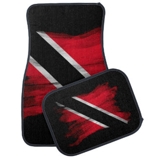 Trinidad and Tobago flag brush stroke Car Floor Mat