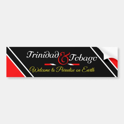 Trinidad and Tobago Flag Bumper Sticker