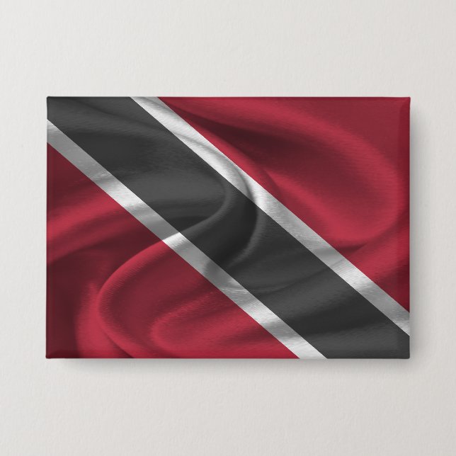 Trinidad and Tobago Flag Button (Front)