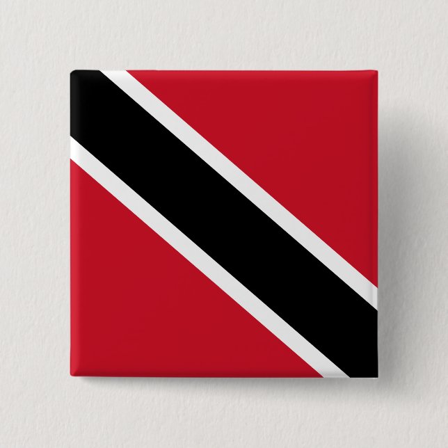 Trinidad and Tobago Flag Button (Front)