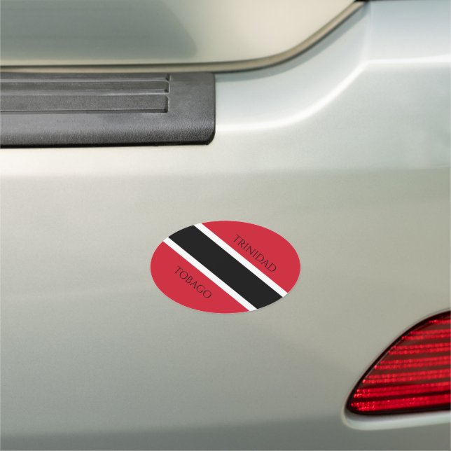 trinidad and tobago flag car magnet (In Situ)