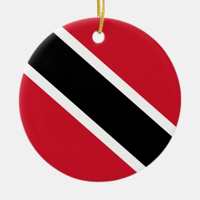 Trinidad and Tobago Flag Ceramic Ornament (Front)