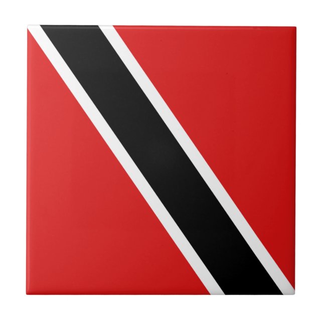 Trinidad and Tobago Flag Ceramic Tile (Front)