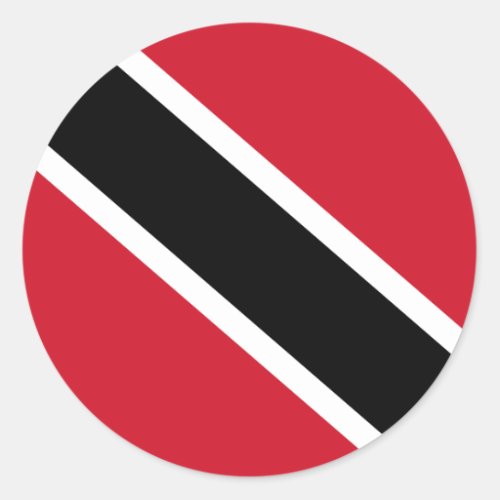 trinidad and tobago flag classic round sticker