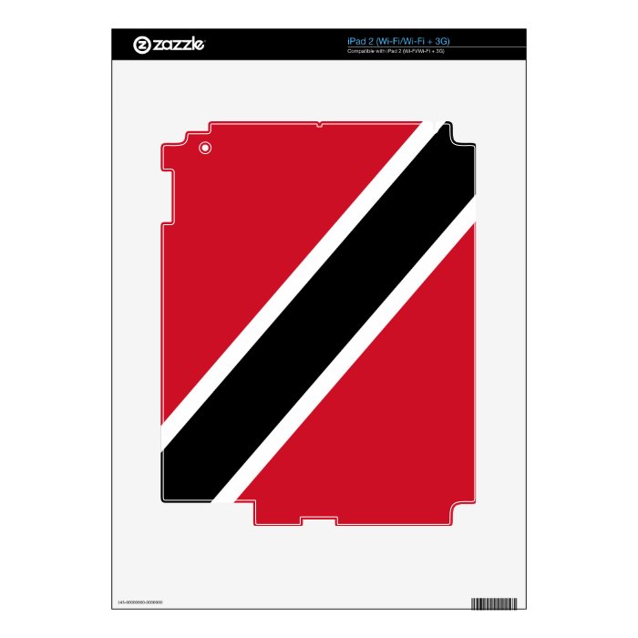 Trinidad and Tobago Flag Decals For iPad 2