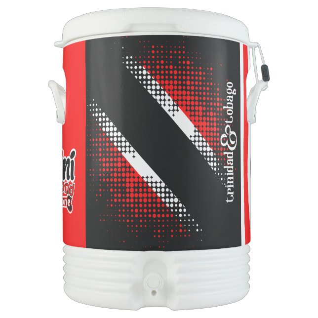Trinidad and Tobago Flag (Dot Pattern) Beverage Cooler (Front)