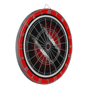 Trinidad and Tobago Flag (Dot Pattern) Dart Board