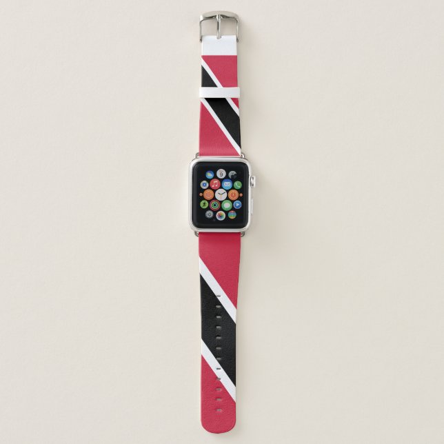 Trinidad and Tobago Flag Emblem Apple Watch Band (Front)