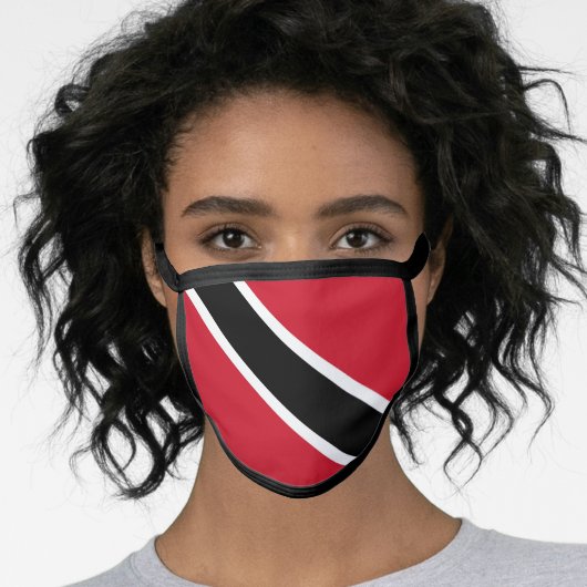 Trinidad and Tobago Flag Face Mask (Worn Her)