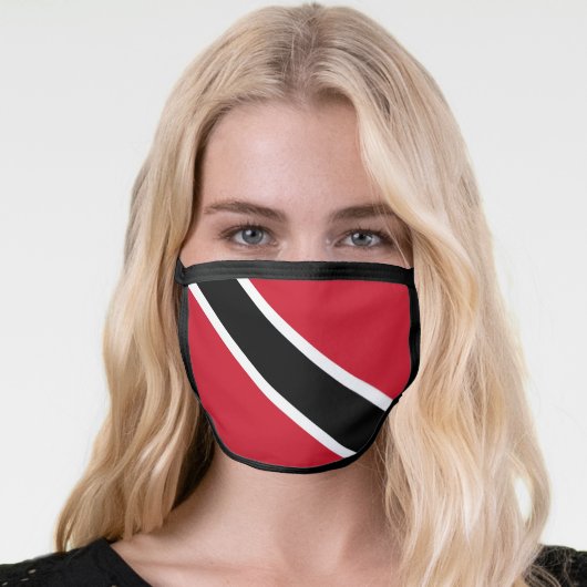 Trinidad and Tobago Flag Face Mask (Worn Her)