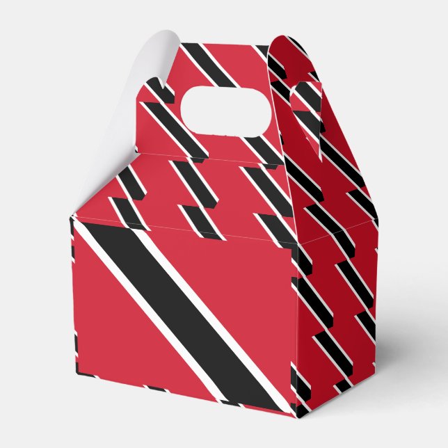 Trinidad and Tobago Flag Favor Boxes (Back Side)