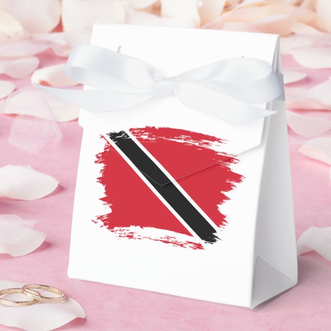 Trinidad and Tobago flag Favor Boxes (Wedding)