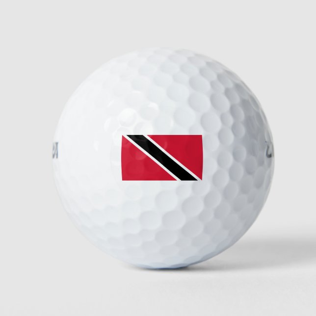 Trinidad and Tobago Flag Golf Balls (Front)