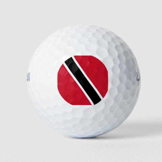 Trinidad and Tobago Flag Golf Balls (Front)