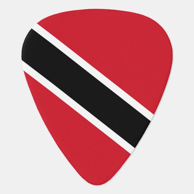 Trinidad and Tobago flag Guitar Pick (Front)