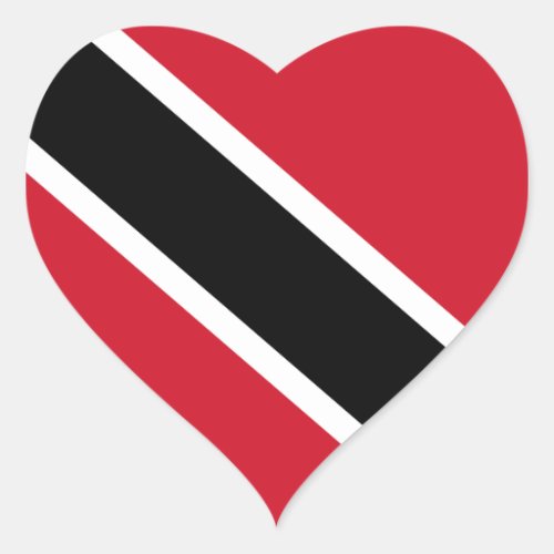 trinidad and tobago flag heart sticker