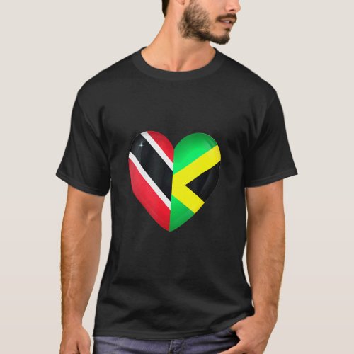 Trinidad and Tobago Flag Jamaica Jamaican Flag Tri T_Shirt