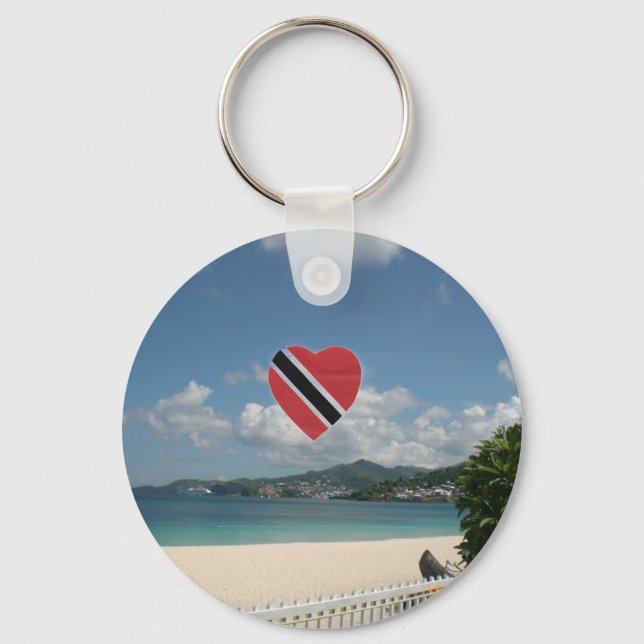 Trinidad and Tobago Flag Keychain (Front)