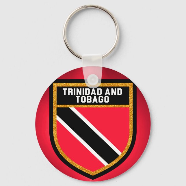 Trinidad And Tobago Flag Keychain (Front)
