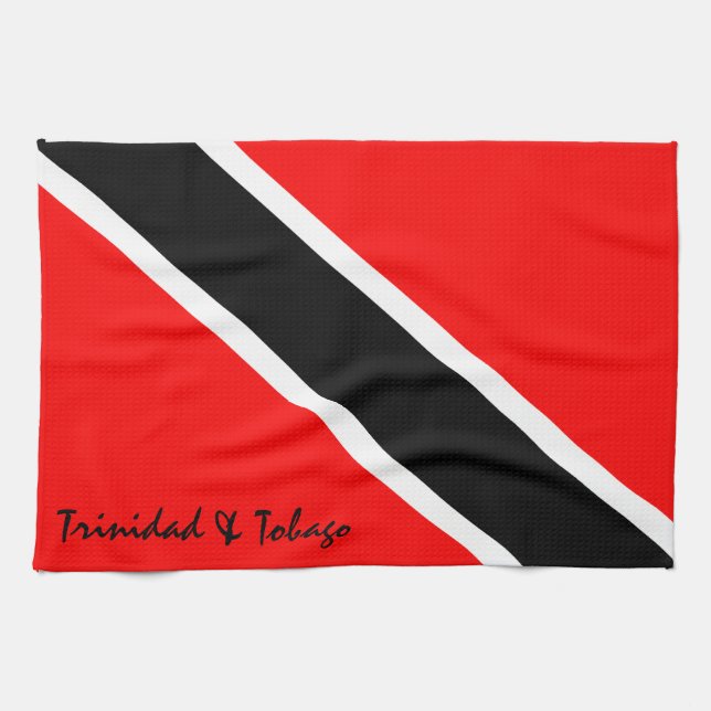 Trinidad and Tobago Flag Kitchen Towel (Horizontal)