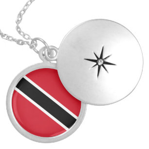 Trinidad and Tobago flag Locket Necklace