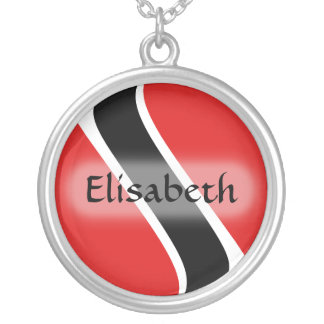 Trinidad and Tobago Flag + Name Necklace