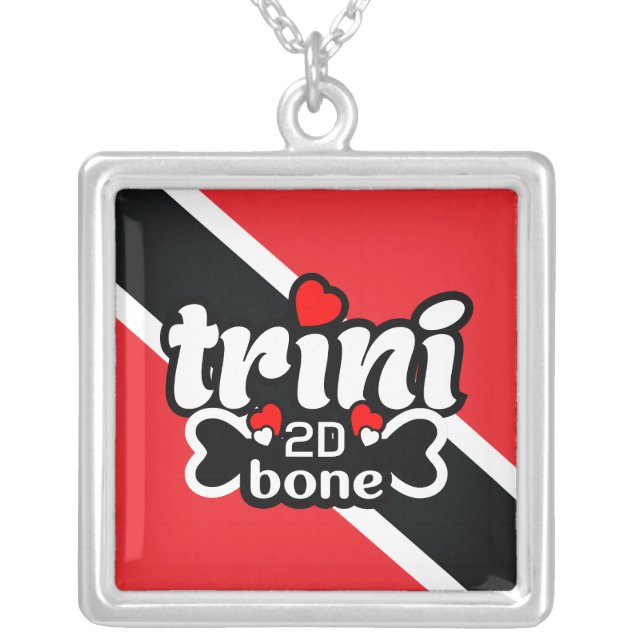Trinidad and Tobago Flag Necklace (Front)