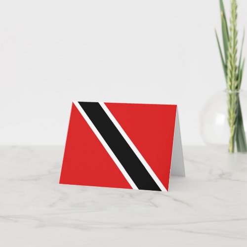Trinidad and Tobago Flag Notecard