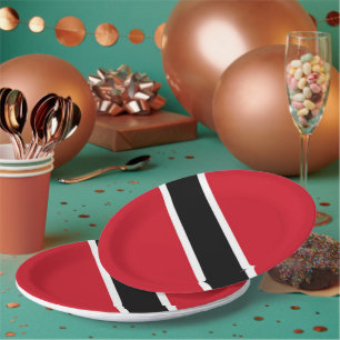 Trinidad and Tobago flag Paper Plates