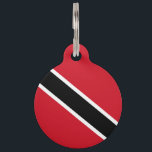 Trinidad and Tobago flag Pet ID Tag<br><div class="desc">An ideal gift for all those who are patriotic of their country!</div>