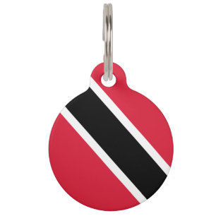 Trinidad and Tobago flag Pet ID Tag