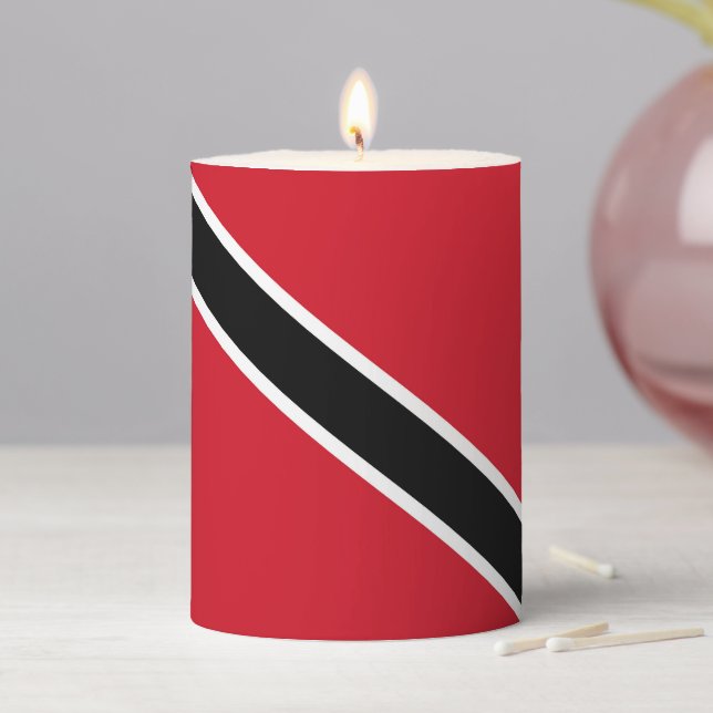 Trinidad and Tobago flag Pillar Candle (In Situ)