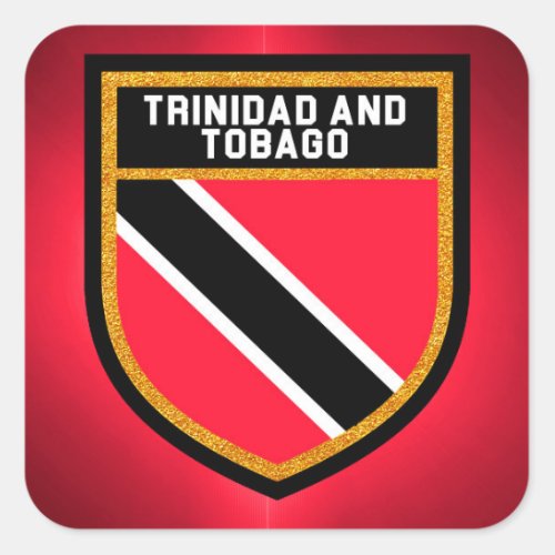 Trinidad And Tobago Flag Square Sticker