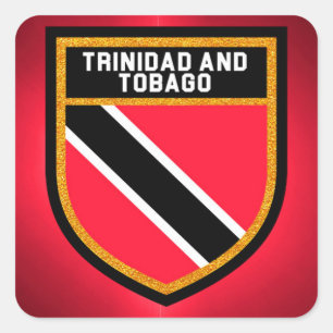 Trinidad And Tobago Flag Square Sticker