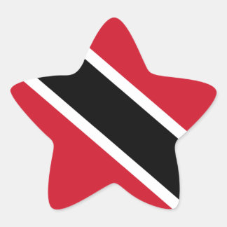 Trinidad and Tobago Flag Star Sticker