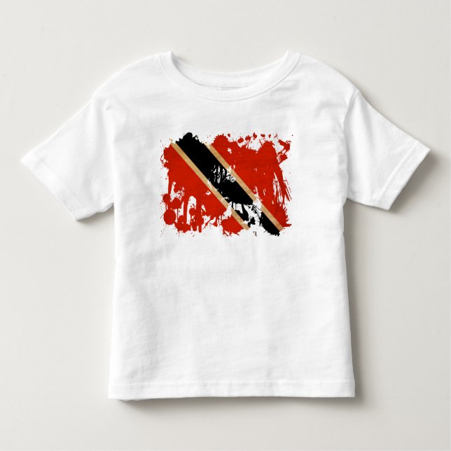 Trinidad and Tobago Flag Toddler T-shirt (Front)