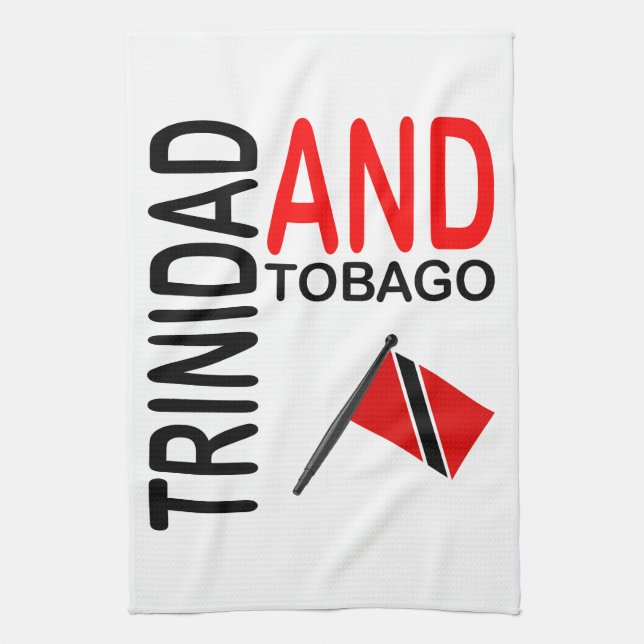 Trinidad and Tobago Flag Towel (Vertical)