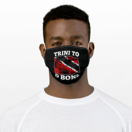 Trinidad and Tobago Flag_ Trini To D Bone Adult Cloth Face Mask