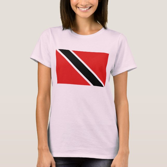 Trinidad and Tobago Flag x Map T-Shirt (Front)
