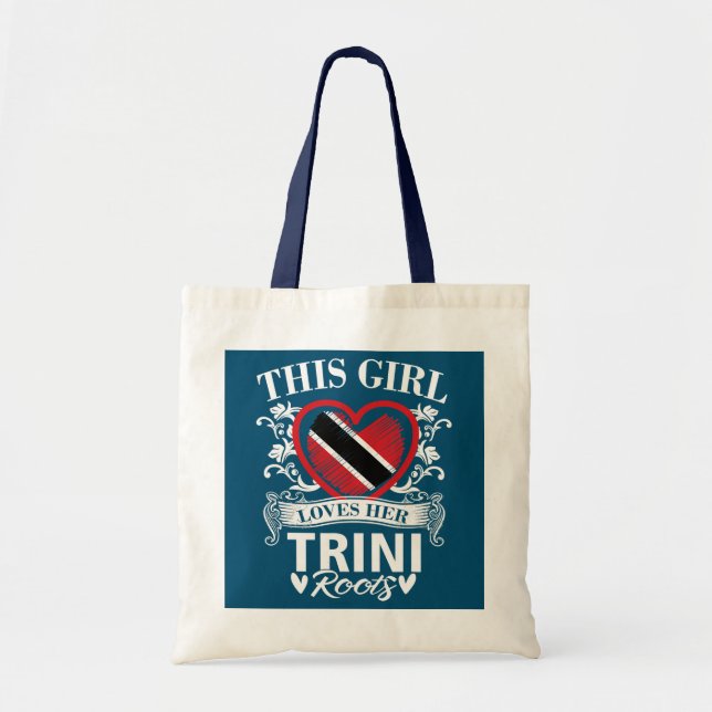 Trinidad and Tobago Heart This Girl Loves Her Tote Bag (Front)